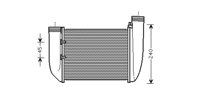 Intercooler 4.2 vanaf '01 links /links audi a6 (4b2, c5)  winparts