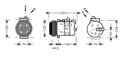 Foto van Airco compressor mercedes-benz e-klasse (w124) via winparts