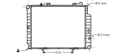 Foto van Radiateur diesel 2.5 td -00 mercedes-benz e-klasse (w210) via winparts