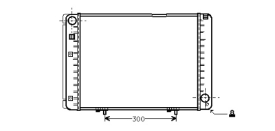 Radiateur diesel 2,2 -auto zonder airco mercedes-benz 190 (w201)  winparts