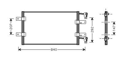 Airco condensor 2.5 dti opel vivaro open laadbak/ chassis (e7)  winparts