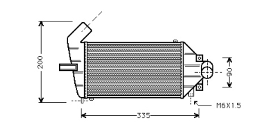 Intercooler 1.7 turbo diesel opel astra g hatchback (f48_, f08_)  winparts