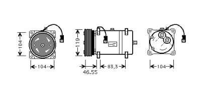 Airco compressor citroen xantia (x1)  winparts