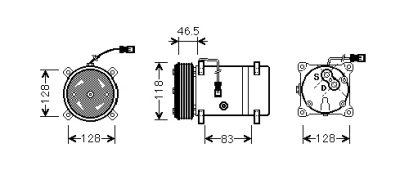 Airco compressor 2.0 hdi -02 citroen xantia (x2)  winparts