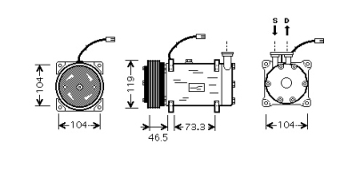 Airco compressor -02 1.1 / 1.4 peugeot 206 hatchback (2a/c)  winparts