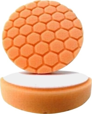 Foto van Hex logic 5,5'' oranje machine pad (heavy polishing) universeel via winparts