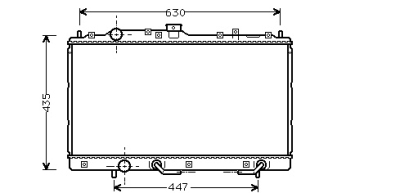 Foto van Radiateur benzine 1,6 +auto +/zonder airco mitsubishi colt v (cj_, cp_) via winparts