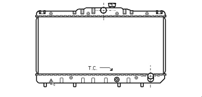 Radiateur diesel 1.8 diesel mt toyota corolla liftback (_e8_)  winparts