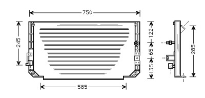 Airco condensor prod japan toyota corolla wagon (__e11_)  winparts