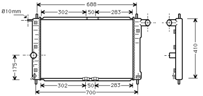 Foto van Radiateur benzine 1,3 -auto daewoo lanos (klat) via winparts