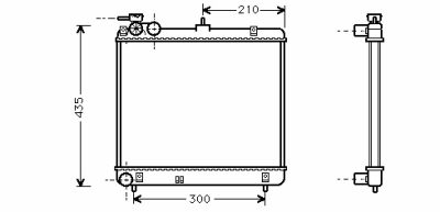 Foto van Radiateur benzine 1,0 -auto hyundai atos (mx) via winparts