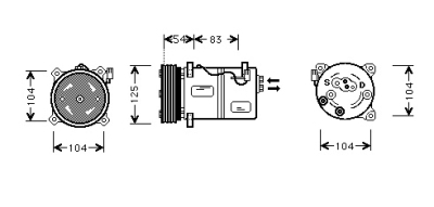 Airco compressor -1.9 td -99 volvo s40 i (vs)  winparts
