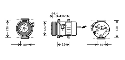 Airco compressor -1.9 td 00+ volvo s40 i (vs)  winparts