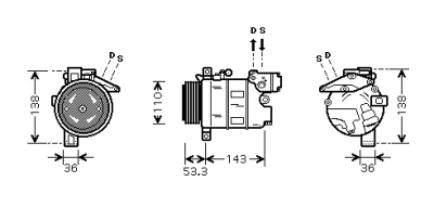 Compressor bmw 3 (e46)  winparts