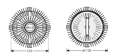 Foto van Ventilator visco koppeling bmw e30, e34, e36, e39 bmw 3 (e30) via winparts