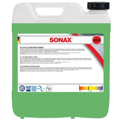 Sonax 664.600 sx glansdroger 10l universeel  winparts