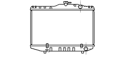 Foto van Radiateur corolla 1.6 mt 83-87 toyota corolla coupé (ae86) via winparts