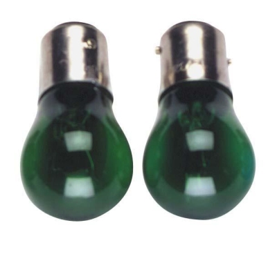 Foto van Coated color green bulb,ba15s 12v 2 universeel via winparts