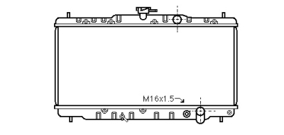 Foto van Radiateur accord/prelude mt 85-89 honda accord iii (ca) via winparts