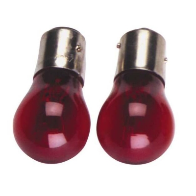 Ba15s lampen 21w/12v rood (natural glass), set á 2 stuks universeel  winparts