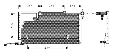 Condensor audi 100 4-cilinder '88-'91 audi 100 (44, 44q, c3)  winparts