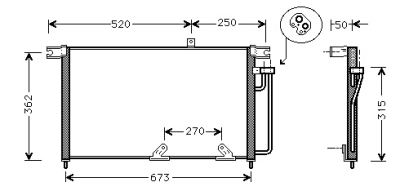 Condensor korando td 97- ssangyong korando (kj)  winparts