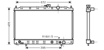 Radiateur gon ii 2.0 i aut. æ92-æ93 mitsubishi space wagon (n3_w, n4_w)  winparts