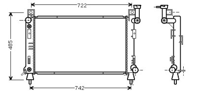 Foto van Radiateur voyager 30mt/at 92-96 chrysler voyager ii (es) via winparts