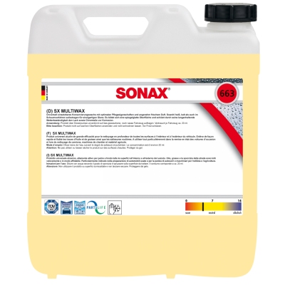 Sonax 663.600 multiwax 10l universeel  winparts