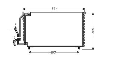 Condensor p405 mk2 92-93 peugeot 405 ii (4b)  winparts