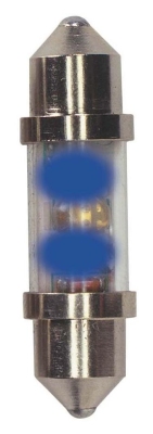 Foto van Festoon superbright led lamp 12v 10x36mm blauw (stable), per stuk universeel via winparts