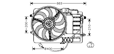 Foto van Koelventilator mini 3/vanaf '03 mini mini (r50, r53) via winparts