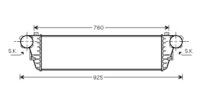 Intercooler c-klasse w203 220cdi vanaf '03 tot '05 mercedes-benz c-klasse (w203)  winparts