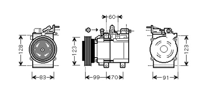 Airco compressor 2.0 / 2.4 hyundai santa fé i (sm)  winparts