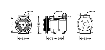 Foto van Compressor compressor hyundai mitsubishi galloper (jk-01) via winparts
