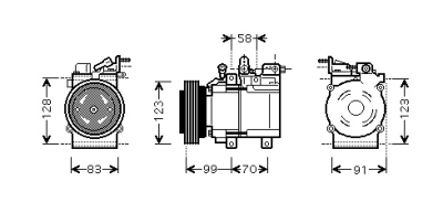 Compressor sonata5 20/24 mt/at 98-01 hyundai sonata iv (ef)  winparts