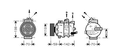 Compressor tt/quattro all 06- volkswagen passat (362)  winparts