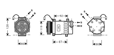Compressor picasso 20i-16v 00- citroen xsara picasso (n68)  winparts