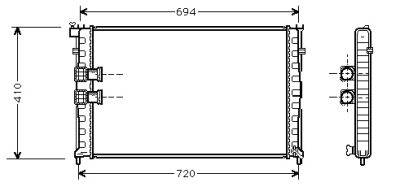 Foto van Radiateur benzine -5/99 3.0 mt peugeot 406 break (8e/f) via winparts