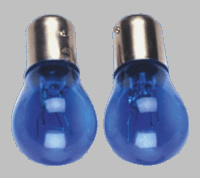 Ba15d lampen 21-5w/12v blauw (natural glass), set á 2 stuks universeel  winparts