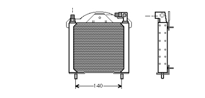 Oliekoeler radiateur renault renault 25 (b29_)  winparts