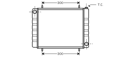 Foto van Radiateur range rover 2,5 td land rover range rover i (ae, an, haa, hab, ham, hbm, re, rn) via winparts