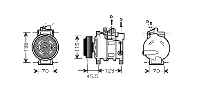Compressor a4/quattro 25tdi 04-05 audi a4 (8e2, b6)  winparts