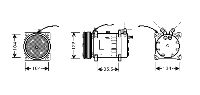 Compressor 760/960 all 90-93 volvo 760 (704, 764)  winparts