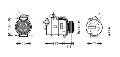 Airco compressor 02+ 320i / 323i / 330i bmw 3 (e46)  winparts