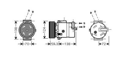 Compressor sintra 22tdi mt 97-99 opel sintra  winparts