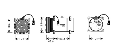 Compressor picasso 20hdi mt 00- citroen xsara picasso (n68)  winparts