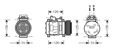 Compressor w140 (s-cl) all 92-99 mercedes-benz s-klasse (w140)  winparts