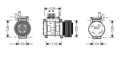 Compressor bmw 8-ser e31 90-97 bmw 8 (e31)  winparts