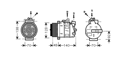 Compressor mbw203/w209 18i 02- mercedes-benz c-klasse (w204)  winparts